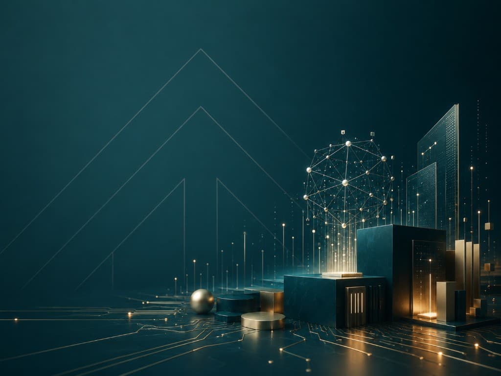 شبكة رقمية تمثل حلول التقنية والتحول الرقمي